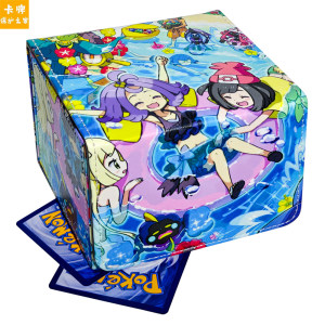 
Pokémon Card Box Acerola PTCG Leather Card Box DIY Card Sleeve Jacket WS Game King Magic Card Clip Box