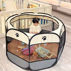 A Great Tool for Saving Money! Tent-Style Indoor Children's Playhouse for Home Use, Baby Playhouse, Sand Digging Secret Base, Multifunctional and Foldable