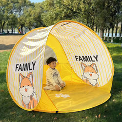 Portable Tent for Picnic and Camping, Outdoor Foldable Sunshade, Waterproof, Quick-Open Canopy, Children's Parent-Child Tent, No Assembly Required
