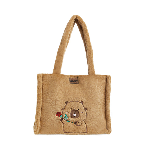 カピバラぬいぐるみトートバッグ - グリーンパーティー
