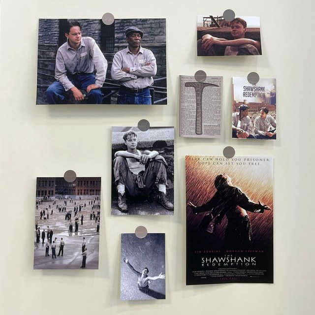 The Shawshank Redemption classic movie poster small decorative painting background photo wall sticker hanging photo wall mural