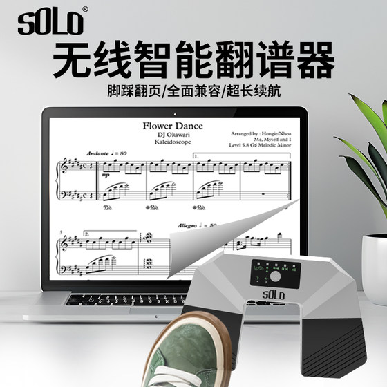 
Smart Wireless Bluetooth Music Turner Guzheng Piano Guitar Universal Music Score Foot Page Turner Charging Instrument Accessories