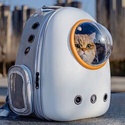 Cat Bag, Cat Backpack, Pet Bag, Portable Bag for Outings, Space Capsule Pet Backpack, Large Capacity Backpack for Cats and Dogs