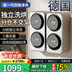 Double-Cavity Mini Washing Machine, Specialized for Washing Underwear and Socks, Fully Automatic, Small-Sized, Washing and Drying Integrated, One Machine with Two Tubs