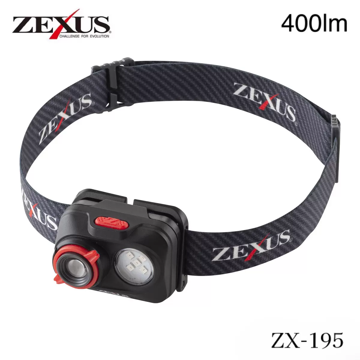 日本ZEXUS ZX-195头灯钓鱼户外活动聚光灯宽光聚焦功能400流明-Taobao