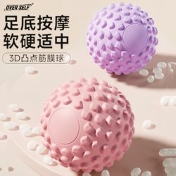Plantar Fascia Ball, Professional Yoga Shoulder, Neck, Waist and Back Meridian Dredging Fitness Ball, Muscle Relaxation Foot Massage Ball