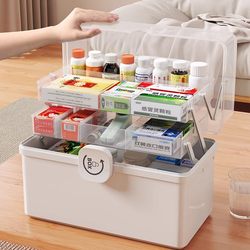 Chuxinmi-Home Medicine Box, Household Medicine Storage Box, Multi-Layer Extra Large Capacity Children's Medicine Box