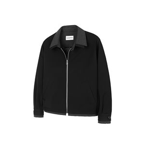 DESERTO TR Blended Stripe Spliced ​​Fake Two-Piece Raw Cleanfit Kochi Minimalist Jacket Men's
