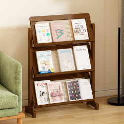 Newspaper Rack, Office Magazine Rack, Multi-Layer Brochure Display Rack, Floor-Standing Wall-Mounted Drawing Storage Rack