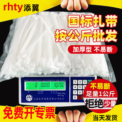 Nylon Cable Ties Wholesale by the Kilogram, High-Strength Plastic Binding Straps, Fastening Clips, Tensioners, White