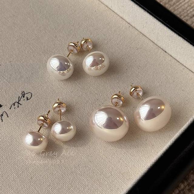 Shi Jiazhuzhu earrings for women 2024 new popular style simple and high-end earrings light luxury