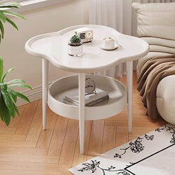 Sofa Side Table, Side Cabinet, Side Table, Creative Corner Table for Living Room, Mini Balcony Movable Coffee Table, Bedroom Bedside Small Table
