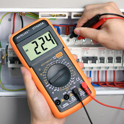 Dt9205A Multimeter Digital High-Precision Intelligent Anti-Burn Multi-Function Electronic Digital Display Meter for Maintenance Electricians