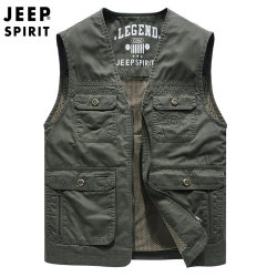 Jeep vest multi-pocket work vest