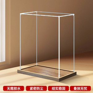 
Customizable acrylic storage display box suitable for model figures Bubble Mart Le Orgasm Play Blind Box Dust Cover