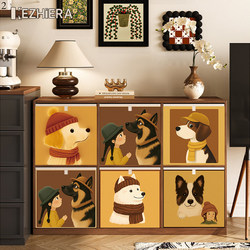 Cute and Adorable Vintage-Style Storage Box, Kalek Grid Cabinet, Storage Basket, Organizing Box, Fabric Cabinet, Foldable Storage