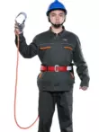 Đai an toàn một thắt lưng dành cho dây an toàn lao động trên cao tiêu chuẩn quốc gia Bộ đai bảo hiểm thợ điện công trường có móc 