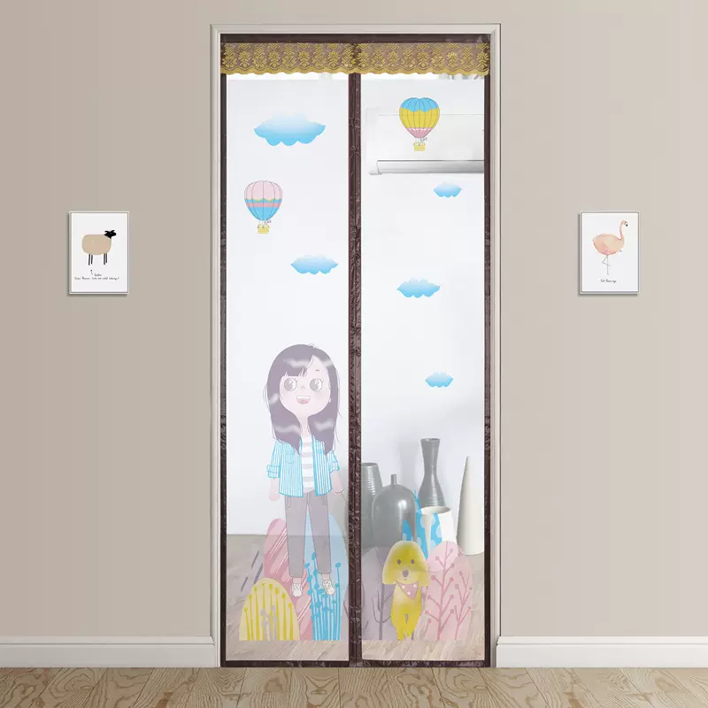 魔术贴防蚊门帘磁性纱门夏季网纱窗蚊帐家用自吸磁铁对吸免打孔-Taobao 