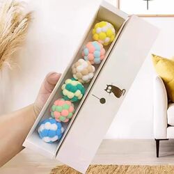 German Cat Toy Ball, Cat Teaser Wand, Self-Entertainment for Cats, Boredom Relief, Kitten Teething Ball, Pet Kitten Energy-Consuming Toy