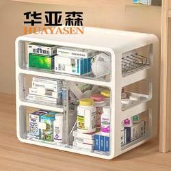 Medicine Storage Box, Medicine Box, Household Medical Small Medicine Box, Drawer-Type Multi-Layer Large-Capacity Transparent Medicine Box