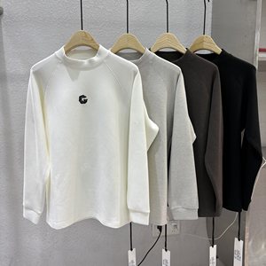 
High Street Sheep Wool Soft Waxy Half-Turtle Collar Sweatshirt Men's Autumn and Winter Thickened Inside Solid Color Long Sleeve T-Shirt Trendy Brand Bottoming Shirt