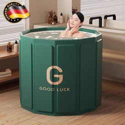 German Foldable Bath Bucket for Adults, Household Bath Bucket for Children and Adults, Full-Body Large-Capacity Autumn and Winter Heated Bath Bucket