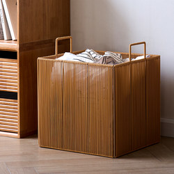 Imitation Rattan Laundry Basket, High Aesthetic Value, Bathroom Dirty Clothes Storage Basket, Household Dirty Clothes Basket, Laundry Basket