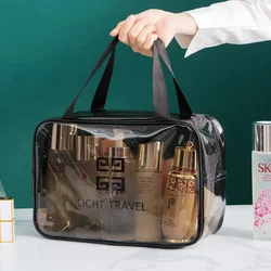 Cosmetic Storage Box, Portable, Korean-Style Portable Toiletry Bag, Women's Travel Transparent