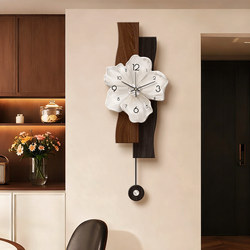 Medieval-Style Clock Wall Clock for Living Room 2025 New High-End Home Use No-Drill Silent Creative Multi-Layer Flower Clock