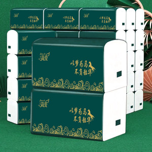 
Today's 910 paper dark green toilet paper household facial tissue kitchen napkin dormitory can use flexible hand wipe paper