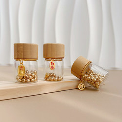 Mini Transparent Glass Bottles for Storing Gold Beads, Sealed Containers for Storing and Collecting Small Bottles of Cinnabar, Empty Bottles for Collection