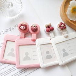 Cute Horizontal Version of Doctor and Nurse Badge Holder, Easy-Pull Retractable Badge Holder, Work Badge Card Holder, Card Clip