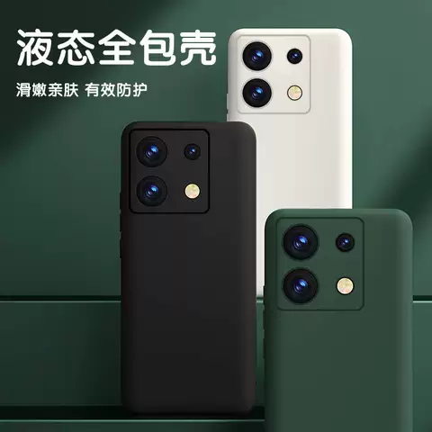 Phone Cases Covers Aqua Minimal  Xiaomi Redmi Note 13, Redmi Note 13 Pro, Note 13 Pro+ Camera Lens Protection