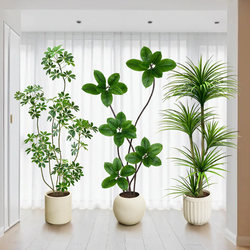 Simulated Green Plants, High-End Light Luxury Living Room, High-End Bionic Large Decorative Ornaments, Office Fake Bonsai Plants, Potted Plants