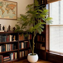 Simulated Green Plant Jacaranda Indoor Decorative Ornaments Potted Plants High-End Artificial Green Plants Large Floor-Standing Fake Trees