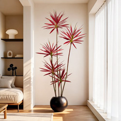 Artificial Green Plant Imitation Agave for Indoor Sofa Side Decoration, Living Room Balcony Floor-Standing Ornament, Faux Plant Potted Tree