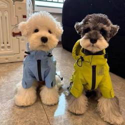 Dog Clothes Waterproof Shock Clothes Schnauzer Bichin Teddy Shiba Inu West Highland Pet Clothes Rain Coat