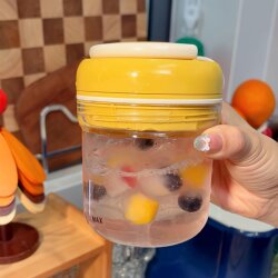 Three-In-One Ice Cup, Press-Type Ice Tray Kettle Mold, Outdoor Portable Water Cup, Dopamine High-Value Ice Drink Cup