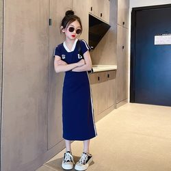 Girls' Skirts Summer 2025 New Trendy Children's Long Skirts Summer T-Shirt Skirts Summer Dresses Stylish Dresses for Girls 8