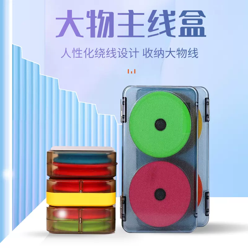 大物主线盒大线轴鱼线盒巨物线组盒超大容量收纳大号泡沫绕线盘圈-Taobao