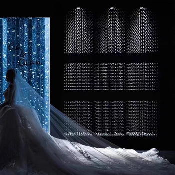 
Crystal pineapple bead ceiling hollow crystal bead curtain partition bead bead chain stage hotel wedding venue decoration pendant