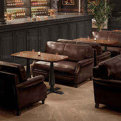 Retro Bar Clear Bar Sofa American Theme Western Restaurant Whiskey Music Restaurant Cafe Table and Chair Combination