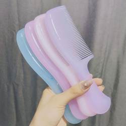 Sweet Large Thickened Household Plastic Comb, Anti-Static, Women's Hair Styling, Curly Hair, Long Hair Special Handle Comb