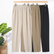 Mom pants 2025 new spring and summer elastic waist casual pants middle-aged and elderly women's summer loose thin straight trousers