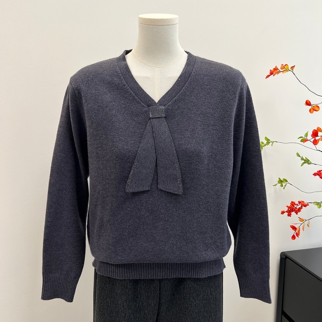 Fashion Mom Autumn Cloth Pullover Knit Sweater 2025 Autumn Clothing New Fashionable Top Middle-aged and Elderly Women's Base Sweater