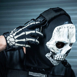 Taclab Death Ghost Spring/Summer/Autumn Luminous Cycling Non-Slip Breathable Elastic Thin Shooting Tactical Touchscreen Gloves for Men