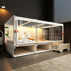 Rabbit Cage, Rabbit Villa, Special Cage and Nest for Home Use, Indoor, Large Size, Easy to Clean, with Toilet, Extra Large, Suitable for All Seasons