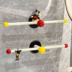 Dopamine Towel Rack Bathroom No-Drill Towel Hanging Rod Bathroom Wall-Mounted Storage Rack Bath Towel Storage Shelf