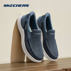 
Skechers Skechers fashionable men's shoes one-leg low-top soft-soled walking shoes casual shoes 205734