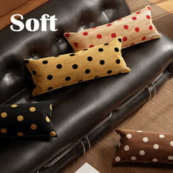 Bauhaus Wood Grain Dot Pillow Bed Pillow Single Square Detachable Pillowcase Cushion Cover Office Chair Cushion